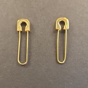 BaubleBar 18k Gold Plated Sterling Silver Safety Pin Earrings